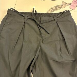 Wild Fable Black Wide Leg Belted Pants